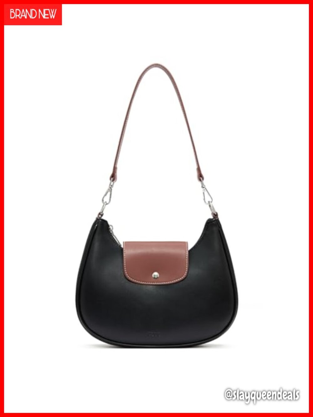 Vegan Leather Hobo Shoulder Bag with RFID Blocking